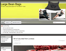 Tablet Screenshot of largebeanbag.net